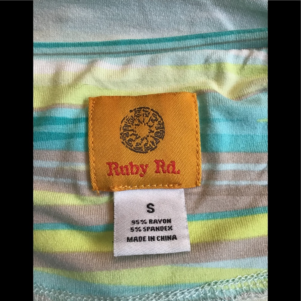 Ruby Rd Colorful 3/4 Sleeves Top. S - image 4